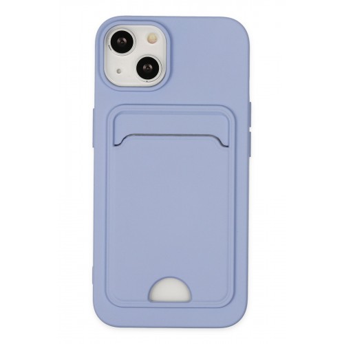 Newface iPhone 14 Plus Kılıf Kelvin Kartvizitli Silikon - Lila Newface iPhone 14 Plus Kılıf Kelvin Kartvizitli Silikon - Lila
