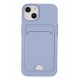 Newface iPhone 14 Plus Kılıf Kelvin Kartvizitli Silikon - Lila Newface iPhone 14 Plus Kılıf Kelvin Kartvizitli Silikon - Lila