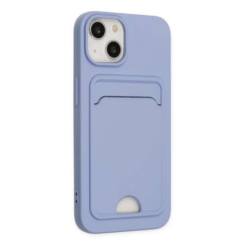 Newface iPhone 14 Plus Kılıf Kelvin Kartvizitli Silikon - Lila Newface iPhone 14 Plus Kılıf Kelvin Kartvizitli Silikon - Lila