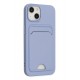 Newface iPhone 14 Plus Kılıf Kelvin Kartvizitli Silikon - Lila Newface iPhone 14 Plus Kılıf Kelvin Kartvizitli Silikon - Lila