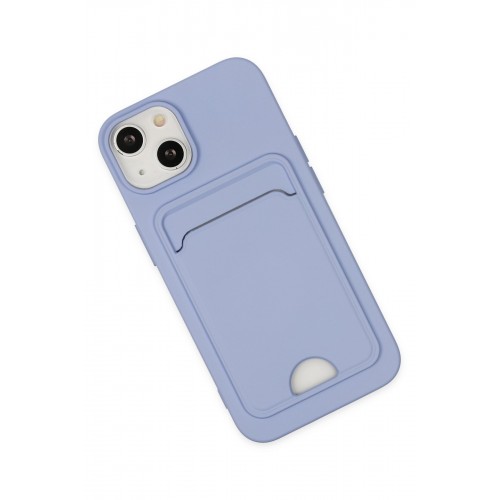 Newface iPhone 14 Plus Kılıf Kelvin Kartvizitli Silikon - Lila Newface iPhone 14 Plus Kılıf Kelvin Kartvizitli Silikon - Lila