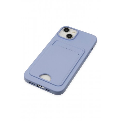 Newface iPhone 14 Plus Kılıf Kelvin Kartvizitli Silikon - Lila Newface iPhone 14 Plus Kılıf Kelvin Kartvizitli Silikon - Lila