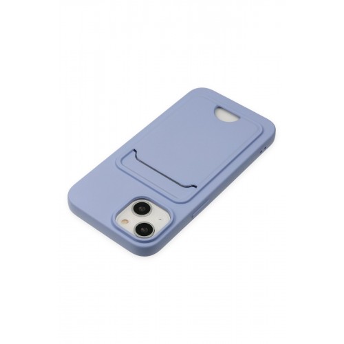 Newface iPhone 14 Plus Kılıf Kelvin Kartvizitli Silikon - Lila Newface iPhone 14 Plus Kılıf Kelvin Kartvizitli Silikon - Lila