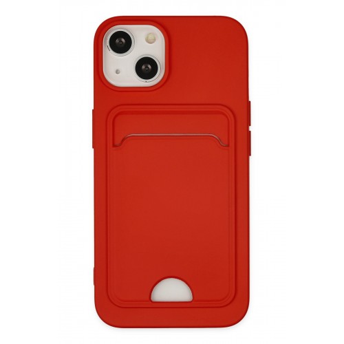 Newface iPhone 14 Plus Kılıf Kelvin Kartvizitli Silikon - Kırmızı Newface iPhone 14 Plus Kılıf Kelvin Kartvizitli Silikon - Kırmızı