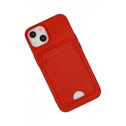 Newface iPhone 14 Plus Kılıf Kelvin Kartvizitli Silikon - Kırmızı Newface iPhone 14 Plus Kılıf Kelvin Kartvizitli Silikon - Kırmızı