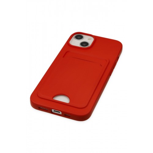 Newface iPhone 14 Plus Kılıf Kelvin Kartvizitli Silikon - Kırmızı Newface iPhone 14 Plus Kılıf Kelvin Kartvizitli Silikon - Kırmızı