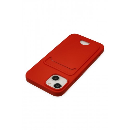 Newface iPhone 14 Plus Kılıf Kelvin Kartvizitli Silikon - Kırmızı Newface iPhone 14 Plus Kılıf Kelvin Kartvizitli Silikon - Kırmızı