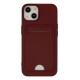Newface iPhone 14 Plus Kılıf Kelvin Kartvizitli Silikon - Bordo Newface iPhone 14 Plus Kılıf Kelvin Kartvizitli Silikon - Bordo