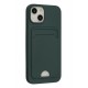 Newface iPhone 14 Plus Kılıf Kelvin Kartvizitli Silikon - Koyu Yeşil Newface iPhone 14 Plus Kılıf Kelvin Kartvizitli Silikon - Koyu Yeşil