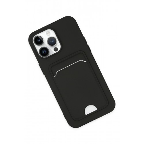 Newface iPhone 14 Pro Kılıf Kelvin Kartvizitli Silikon - Siyah Newface iPhone 14 Pro Kılıf Kelvin Kartvizitli Silikon - Siyah