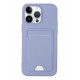 Newface iPhone 14 Pro Kılıf Kelvin Kartvizitli Silikon - Lila Newface iPhone 14 Pro Kılıf Kelvin Kartvizitli Silikon - Lila