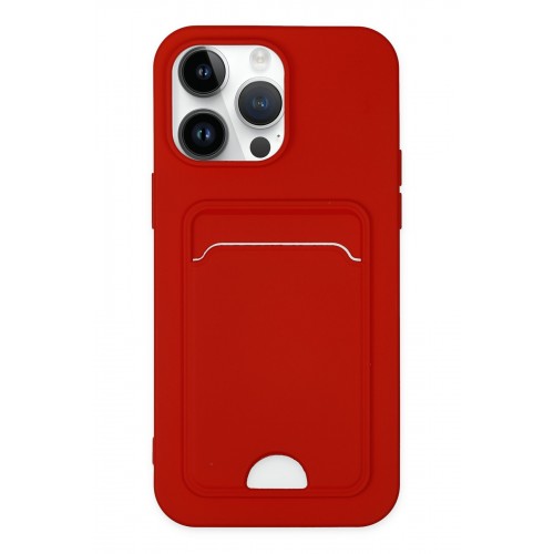 Newface iPhone 14 Pro Kılıf Kelvin Kartvizitli Silikon - Kırmızı Newface iPhone 14 Pro Kılıf Kelvin Kartvizitli Silikon - Kırmızı