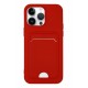 Newface iPhone 14 Pro Kılıf Kelvin Kartvizitli Silikon - Kırmızı Newface iPhone 14 Pro Kılıf Kelvin Kartvizitli Silikon - Kırmızı