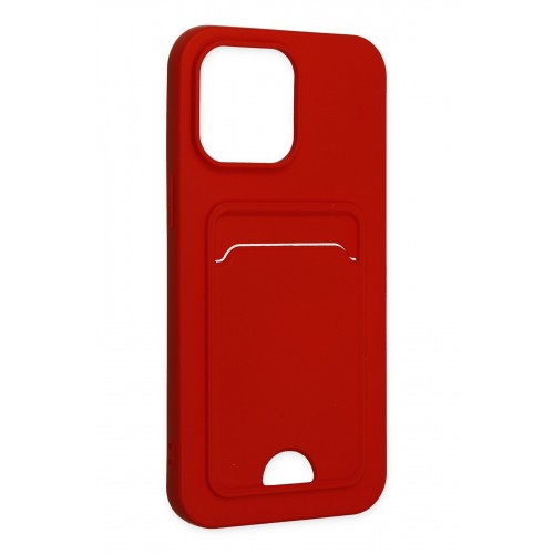 Newface iPhone 14 Pro Kılıf Kelvin Kartvizitli Silikon - Kırmızı Newface iPhone 14 Pro Kılıf Kelvin Kartvizitli Silikon - Kırmızı