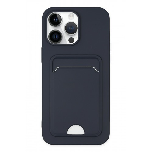 Newface iPhone 14 Pro Kılıf Kelvin Kartvizitli Silikon - Lacivert Newface iPhone 14 Pro Kılıf Kelvin Kartvizitli Silikon - Lacivert