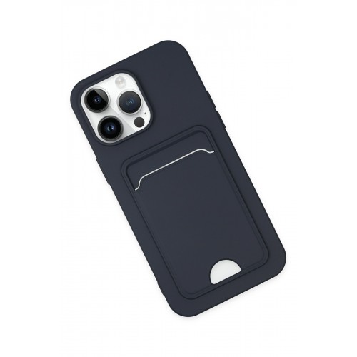 Newface iPhone 14 Pro Kılıf Kelvin Kartvizitli Silikon - Lacivert Newface iPhone 14 Pro Kılıf Kelvin Kartvizitli Silikon - Lacivert