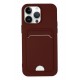 Newface iPhone 14 Pro Kılıf Kelvin Kartvizitli Silikon - Bordo Newface iPhone 14 Pro Kılıf Kelvin Kartvizitli Silikon - Bordo