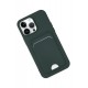 Newface iPhone 14 Pro Kılıf Kelvin Kartvizitli Silikon - Koyu Yeşil Newface iPhone 14 Pro Kılıf Kelvin Kartvizitli Silikon - Koyu Yeşil