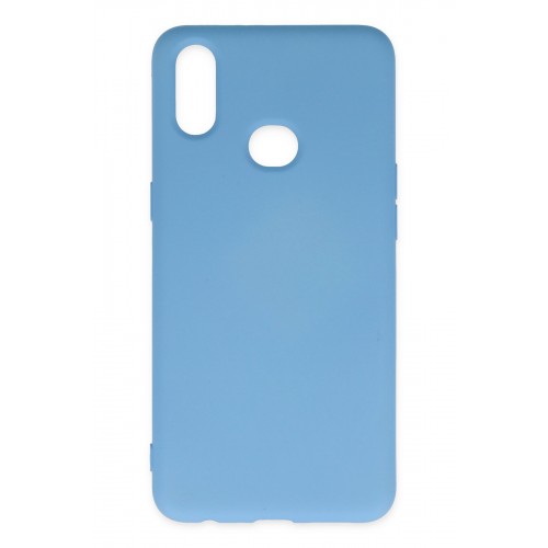 Newface Samsung Galaxy A10S Kılıf Nano içi Kadife Silikon - Mavi Newface Samsung Galaxy A10S Kılıf Nano içi Kadife Silikon - Mavi