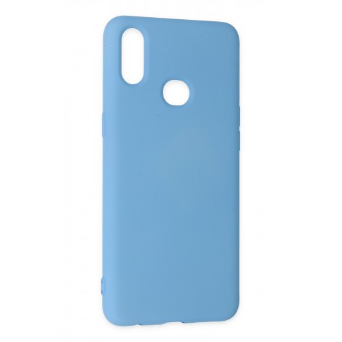 Newface Samsung Galaxy A10S Kılıf Nano içi Kadife Silikon - Mavi Newface Samsung Galaxy A10S Kılıf Nano içi Kadife Silikon - Mavi