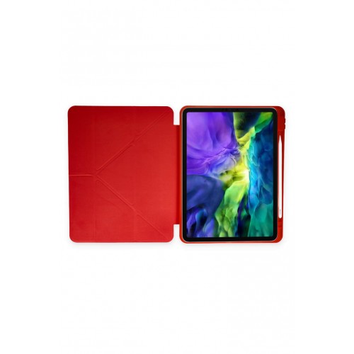 Newface iPad Pro 12.9 (2021) Kılıf Kalemlikli Mars Tablet Kılıfı - Kırmızı Newface iPad Pro 12.9 (2021) Kılıf Kalemlikli Mars Tablet Kılıfı - Kırmızı