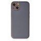 Newface iPhone 14 Kılıf Coco Deri Silikon Kapak - Gri Newface iPhone 14 Kılıf Coco Deri Silikon Kapak - Gri