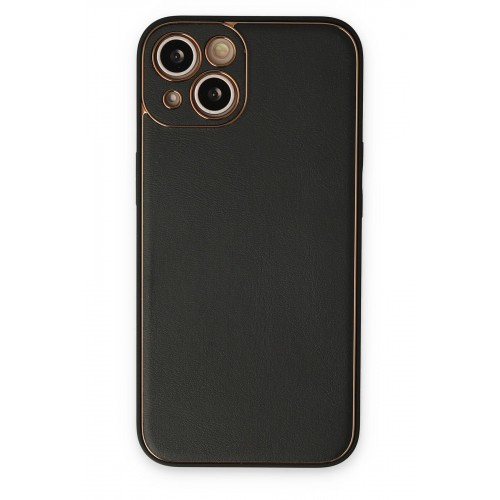 Newface iPhone 14 Plus Kılıf Coco Deri Silikon Kapak - Siyah Newface iPhone 14 Plus Kılıf Coco Deri Silikon Kapak - Siyah