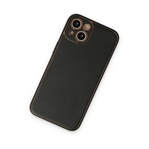 Newface iPhone 14 Plus Kılıf Coco Deri Silikon Kapak - Siyah Newface iPhone 14 Plus Kılıf Coco Deri Silikon Kapak - Siyah