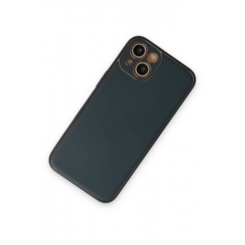 Newface iPhone 14 Plus Kılıf Coco Deri Silikon Kapak - Yeşil Newface iPhone 14 Plus Kılıf Coco Deri Silikon Kapak - Yeşil