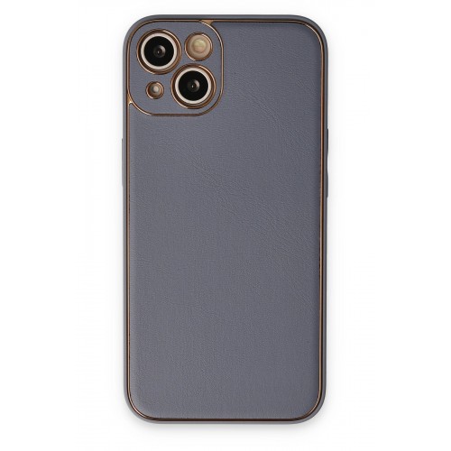 Newface iPhone 14 Plus Kılıf Coco Deri Silikon Kapak - Gri Newface iPhone 14 Plus Kılıf Coco Deri Silikon Kapak - Gri