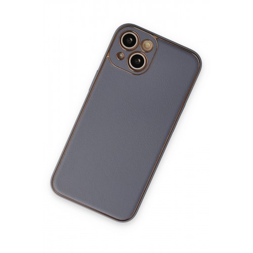 Newface iPhone 14 Plus Kılıf Coco Deri Silikon Kapak - Gri Newface iPhone 14 Plus Kılıf Coco Deri Silikon Kapak - Gri