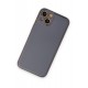 Newface iPhone 14 Plus Kılıf Coco Deri Silikon Kapak - Gri Newface iPhone 14 Plus Kılıf Coco Deri Silikon Kapak - Gri