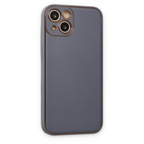 Newface iPhone 14 Plus Kılıf Coco Deri Silikon Kapak - Gri Newface iPhone 14 Plus Kılıf Coco Deri Silikon Kapak - Gri