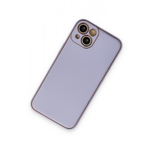 Newface iPhone 14 Plus Kılıf Coco Deri Silikon Kapak - Lila Newface iPhone 14 Plus Kılıf Coco Deri Silikon Kapak - Lila