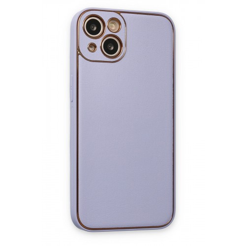 Newface iPhone 14 Plus Kılıf Coco Deri Silikon Kapak - Lila Newface iPhone 14 Plus Kılıf Coco Deri Silikon Kapak - Lila