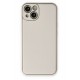 Newface iPhone 14 Plus Kılıf Coco Deri Silikon Kapak - Beyaz Newface iPhone 14 Plus Kılıf Coco Deri Silikon Kapak - Beyaz