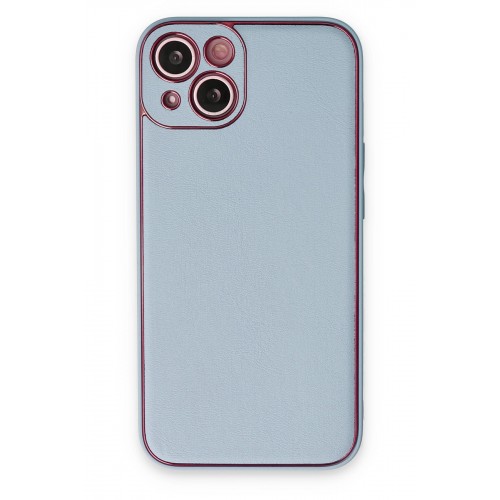 Newface iPhone 14 Plus Kılıf Coco Deri Silikon Kapak - Sky Blue Newface iPhone 14 Plus Kılıf Coco Deri Silikon Kapak - Sky Blue