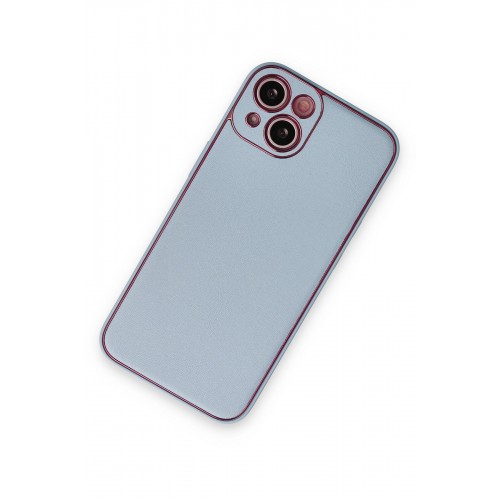 Newface iPhone 14 Plus Kılıf Coco Deri Silikon Kapak - Sky Blue Newface iPhone 14 Plus Kılıf Coco Deri Silikon Kapak - Sky Blue