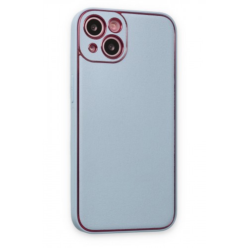 Newface iPhone 14 Plus Kılıf Coco Deri Silikon Kapak - Sky Blue Newface iPhone 14 Plus Kılıf Coco Deri Silikon Kapak - Sky Blue