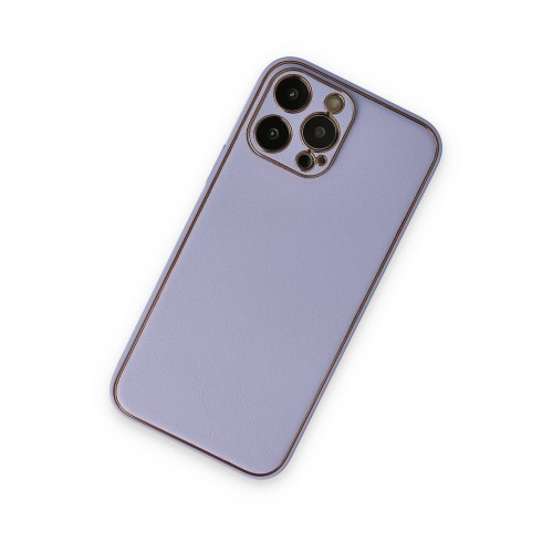 Newface iPhone 14 Pro Kılıf Coco Deri Silikon Kapak - Lila Newface iPhone 14 Pro Kılıf Coco Deri Silikon Kapak - Lila