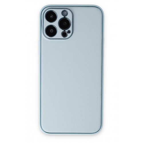 Newface iPhone 14 Pro Kılıf Coco Deri Silikon Kapak - Sky Blue Newface iPhone 14 Pro Kılıf Coco Deri Silikon Kapak - Sky Blue