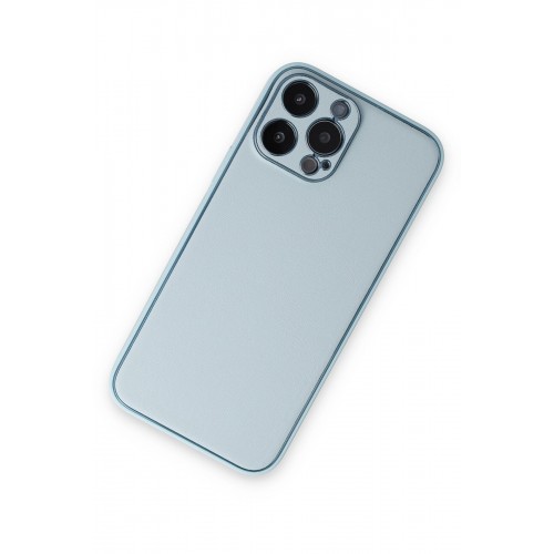 Newface iPhone 14 Pro Kılıf Coco Deri Silikon Kapak - Sky Blue Newface iPhone 14 Pro Kılıf Coco Deri Silikon Kapak - Sky Blue