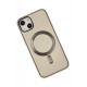 Newface iPhone 14 Kılıf Coco Deri Magneticsafe Silikon - Krem Newface iPhone 14 Kılıf Coco Deri Magneticsafe Silikon - Krem