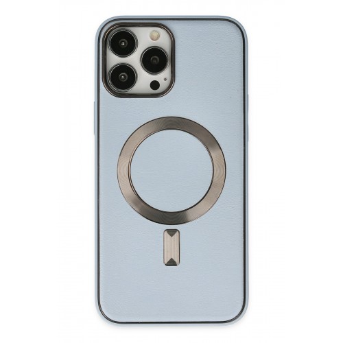 Newface iPhone 14 Pro Kılıf Coco Deri Magneticsafe Silikon - Sierra Blue Newface iPhone 14 Pro Kılıf Coco Deri Magneticsafe Silikon - Sierra Blue