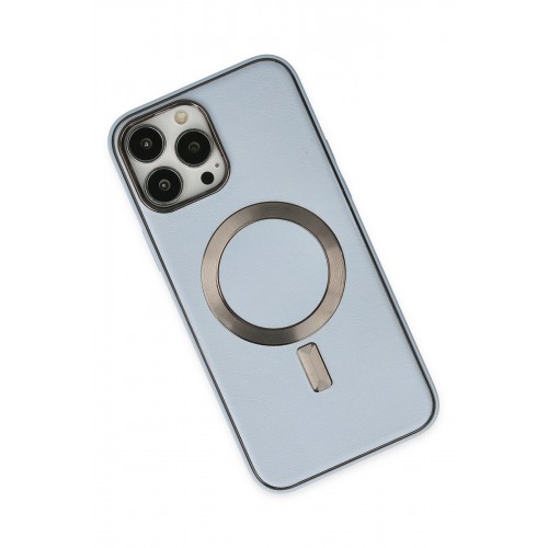 Newface iPhone 14 Pro Kılıf Coco Deri Magneticsafe Silikon - Sierra Blue Newface iPhone 14 Pro Kılıf Coco Deri Magneticsafe Silikon - Sierra Blue