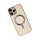 Newface iPhone 14 Pro Kılıf Coco Deri Magneticsafe Silikon - Krem Newface iPhone 14 Pro Kılıf Coco Deri Magneticsafe Silikon - Krem