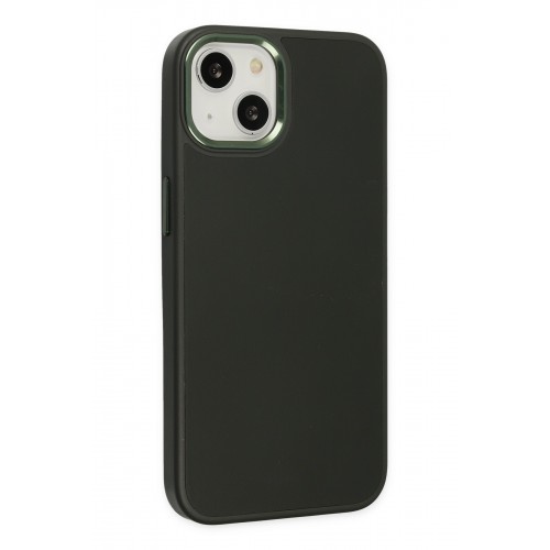 Newface iPhone 14 Plus Kılıf Asya Deri Silikon - Koyu Yeşil Newface iPhone 14 Plus Kılıf Asya Deri Silikon - Koyu Yeşil