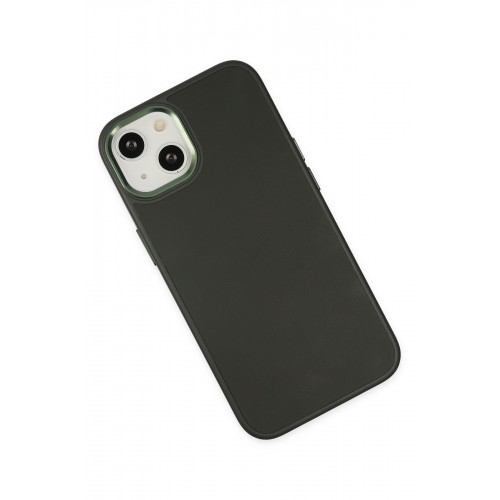 Newface iPhone 14 Plus Kılıf Asya Deri Silikon - Koyu Yeşil Newface iPhone 14 Plus Kılıf Asya Deri Silikon - Koyu Yeşil