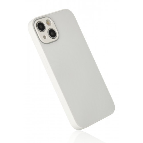 Newface iPhone 14 Kılıf Glass Kapak - Beyaz Newface iPhone 14 Kılıf Glass Kapak - Beyaz