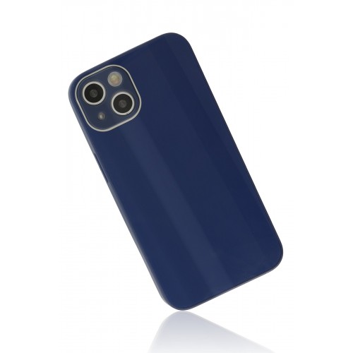 Newface iPhone 14 Kılıf Glass Kapak - Lacivert Newface iPhone 14 Kılıf Glass Kapak - Lacivert